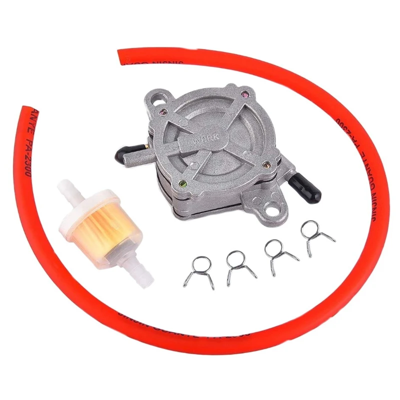 Vacuum Fuel Pump Assembly Replacement For GY6 50Cc 125Cc 150Cc ATV Go Kart Scooter Moped 4 Wheeler Quad Bikes Dune Buggy