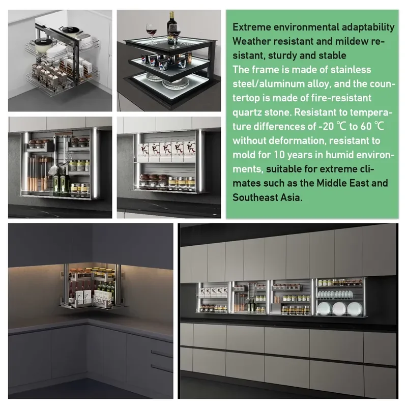 Modern Black Stainless Steel Granite Panel Island Outdoor Kitchen with Big Pizza Oven Sink Hinge and White Countertop