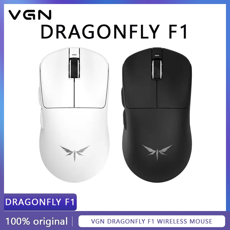 

Vgn Dragonfly F1 Wireless Mouse Dual-mode Moba Pro Max 4K Gaming Mouse 2.4g Wired Lightweight PC/MAC Gift E-sports Gaming Mouse