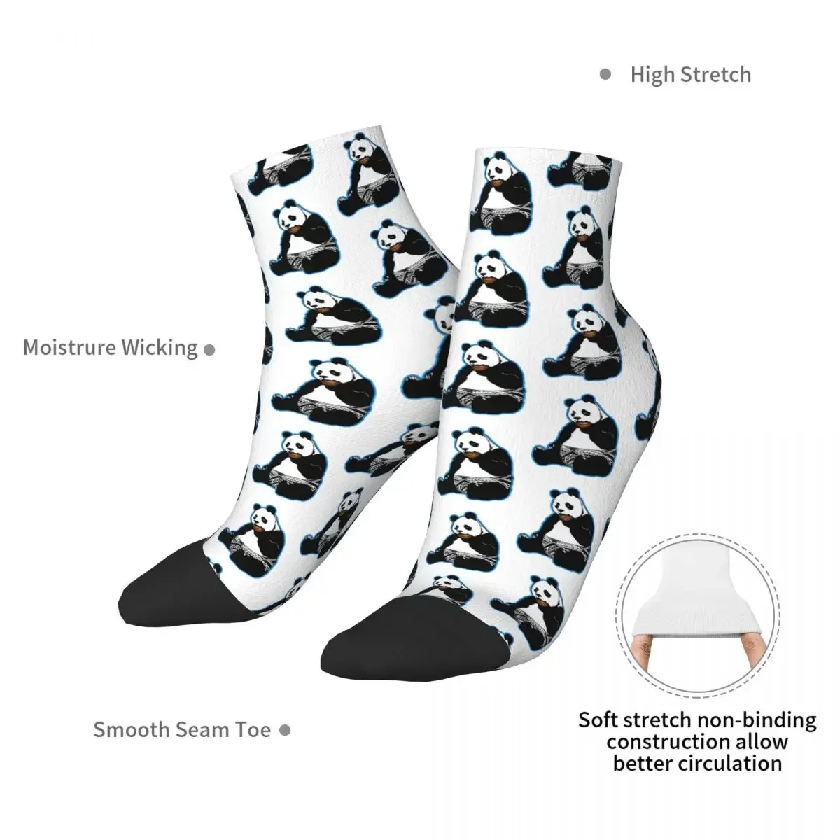 Kavnotik Panda Socks Harajuku High Quality Stockings All Season Socks Accessories for Unisex Birthday Present