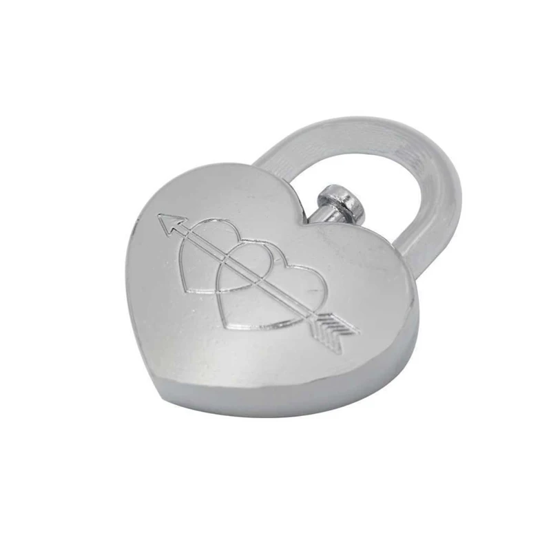 Antique Love Lock Metal Heart Shaped Puzzle Brain Teaser IQ Test Toys Educational Mind Games Kids Teens Valentine's Day Gift
