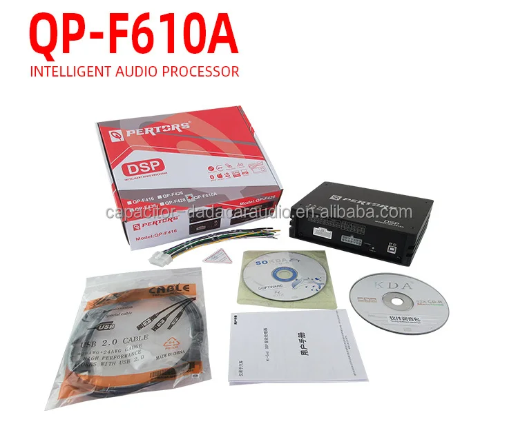 QPERTORS DSP QP-F610A   Car Audio Digital signal Processor 6in10out 31 Brand Bluetooth supported