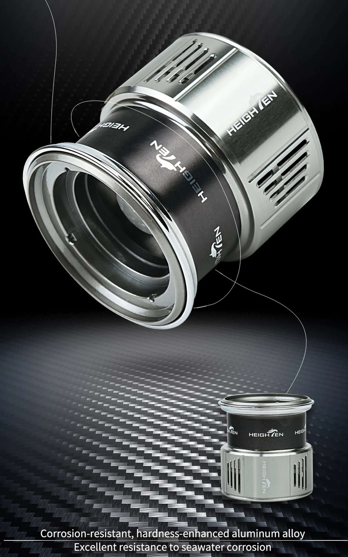 HEIGHTEN Ersatz Flach Spool Für 18/19 STELLA / 20 TWIN POWER / 19 VANQUISH / 19 STRADIC / 20 VANFORD 2500-3000 serie – Detail 2