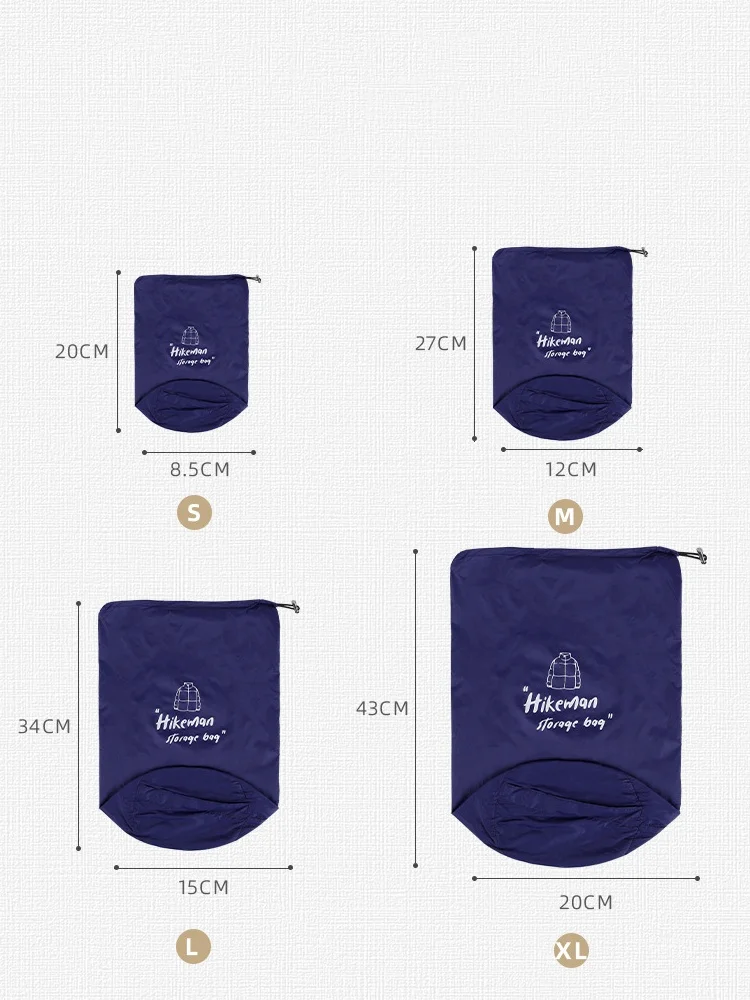 التخييم في الهواء الطلق أسفل سترة حقيبة التخزين الملابس المحمولة حقيبة ضغط السفر الرباط حقيبة التخزين