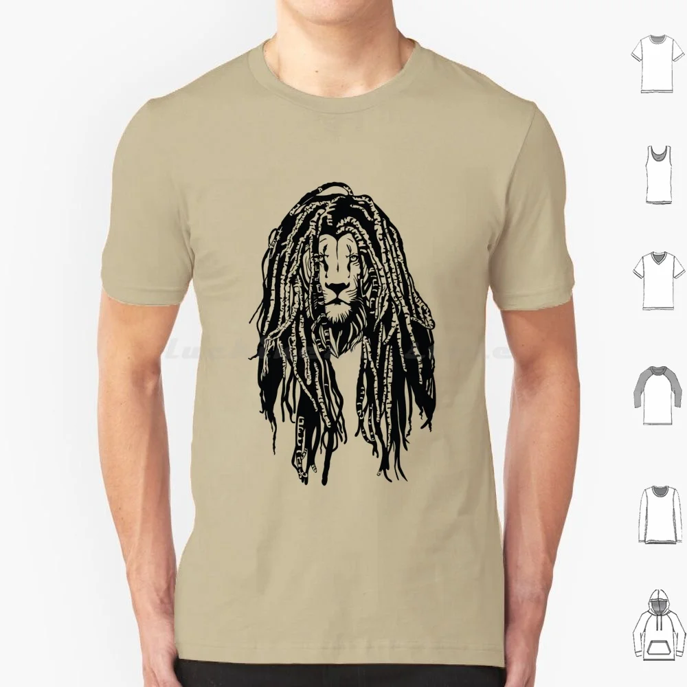 Reggae Lion Dreadlocks Hairstyle Rasta Reggae Animal Vector T Shirt Men Women Kids 6xl Lion Animal Wild Forest Reggae Rasta