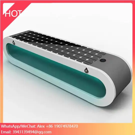 

Newest Design Outdoor Park Bench Solar Charging Bench With Wifi Access And Wireless Charging Garden Bench