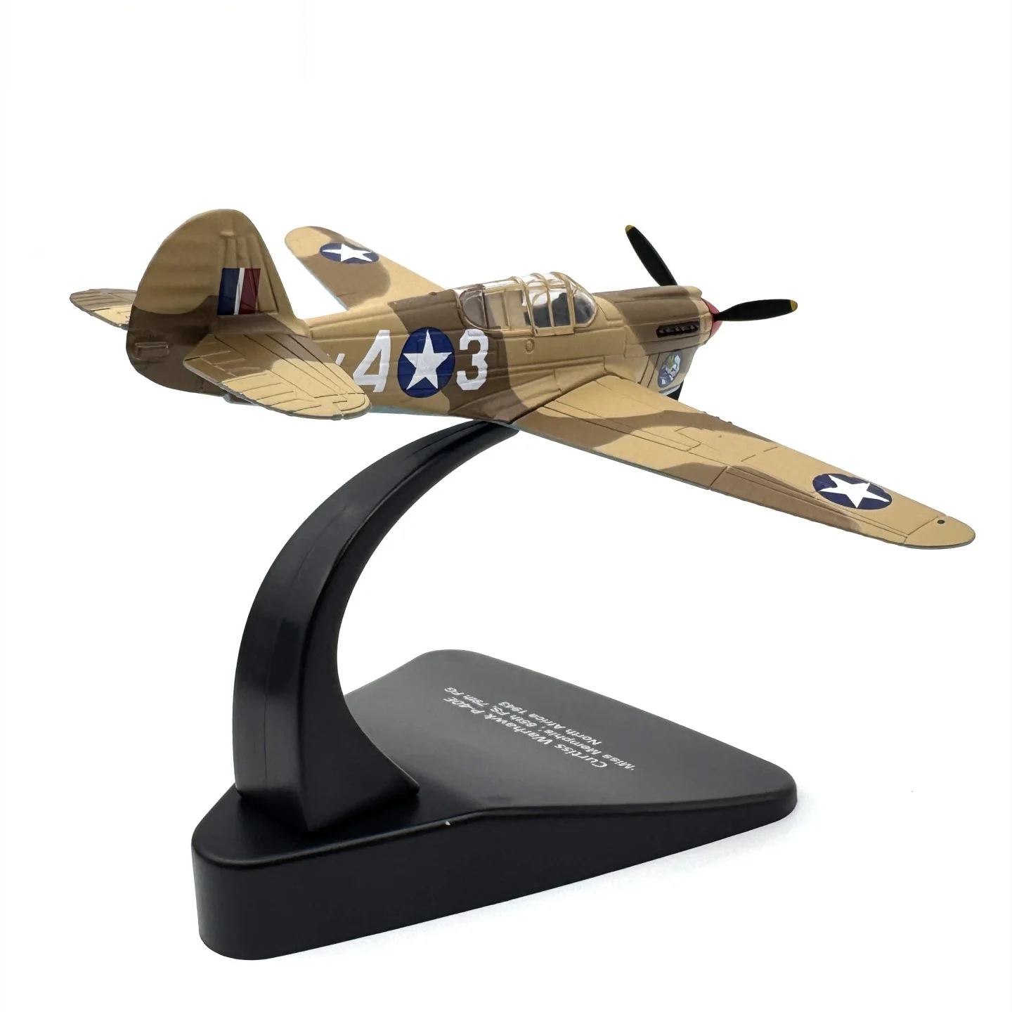 1/72 Scale Diecast Mustang P-40F Warhawk Alloy Airplane Models Fighter Aircraft Finished For Military Souvenir Static Display
