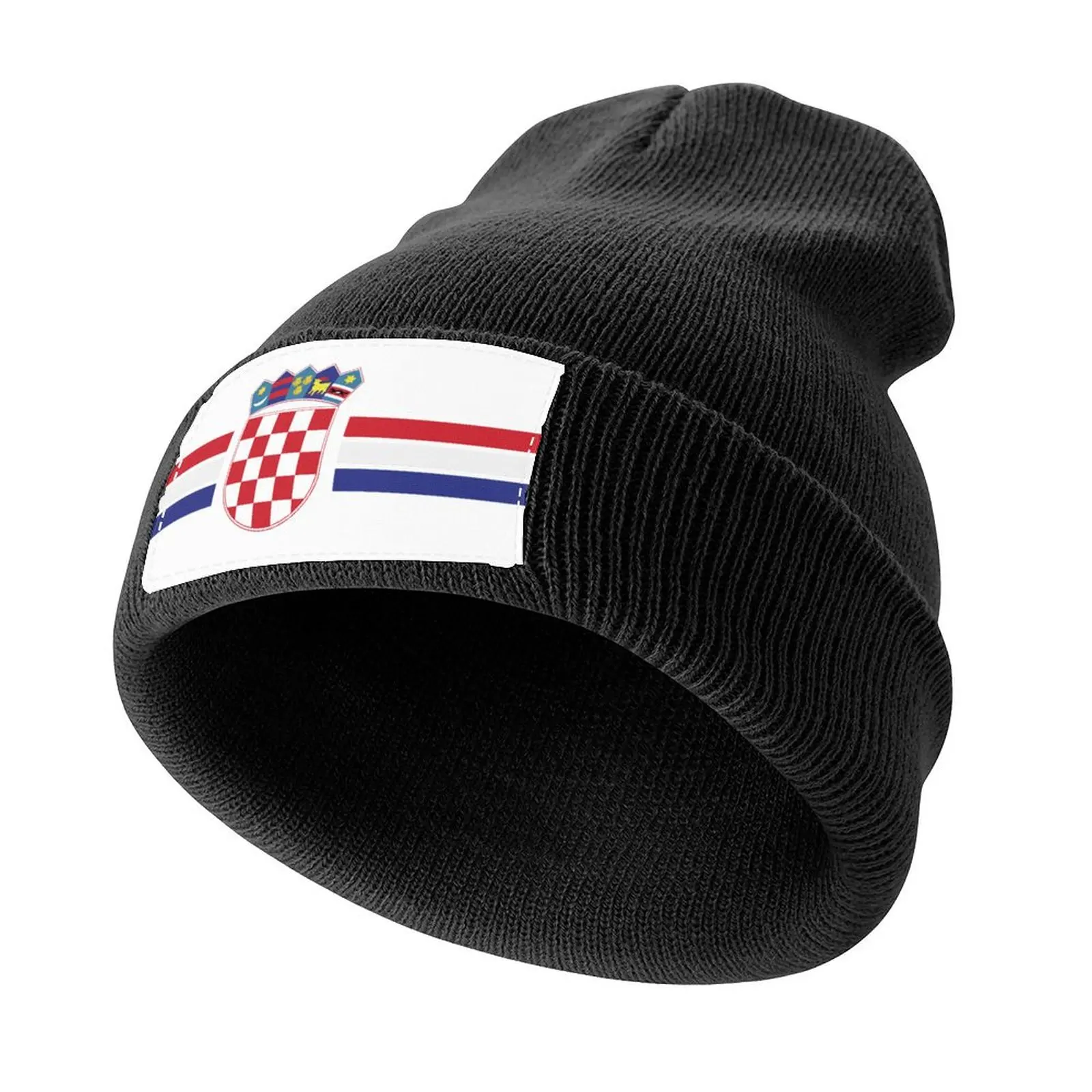 

Croatia Pride Flag Knitted Cap Fashion Beach Custom Cap Luxury Hat Visor Designer Man Women's