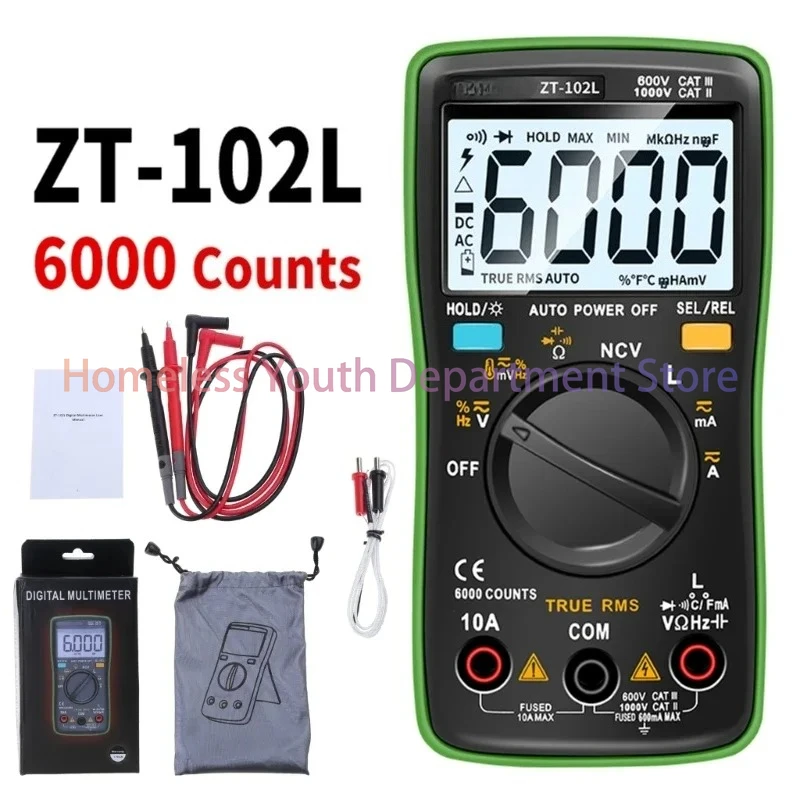 ZT-102L Multimeter Automatic Measurement Resistance Tester High-precision Inductance 60H Ammeter Digital Capacitance Meter
