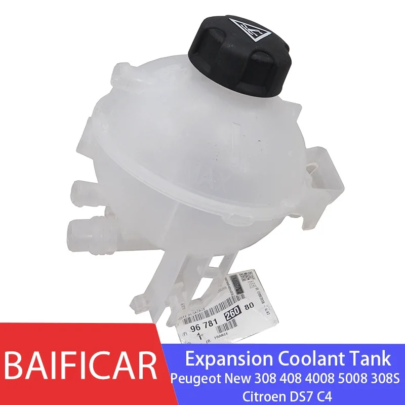 Baificar Genuine Radiator Expansion Coolant Tank Water Bottle 9678126080 For Peugeot New 308 408 4008 5008 308S Citroen C4 DS7