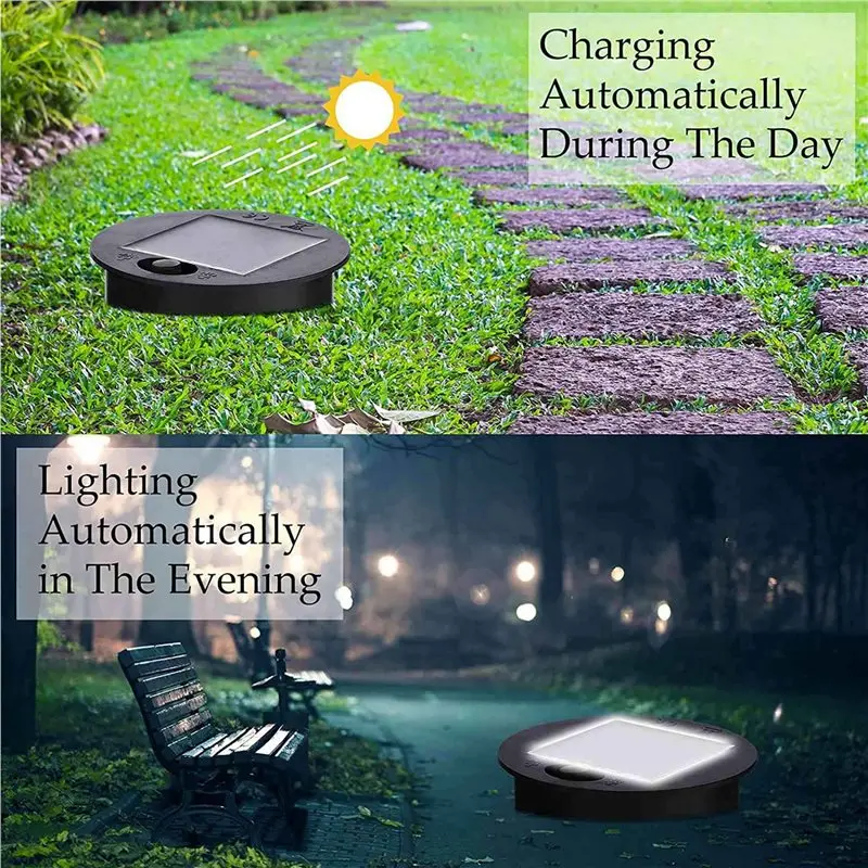 WORTHOWN-20 Pieces Replacement Solar Light Tops Outdoor Hanging Lantern Light Solar Light Parts Round Solar Lights Waterproof