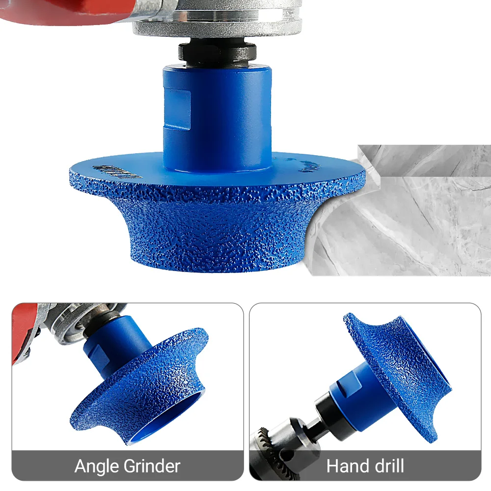 LOZLIN Diamond Polishing Wheel 5/8-11 M14 Marble Granite Stone Tile Radius Edge Trimming Polishing Tool Smooth Professional Edge view 3