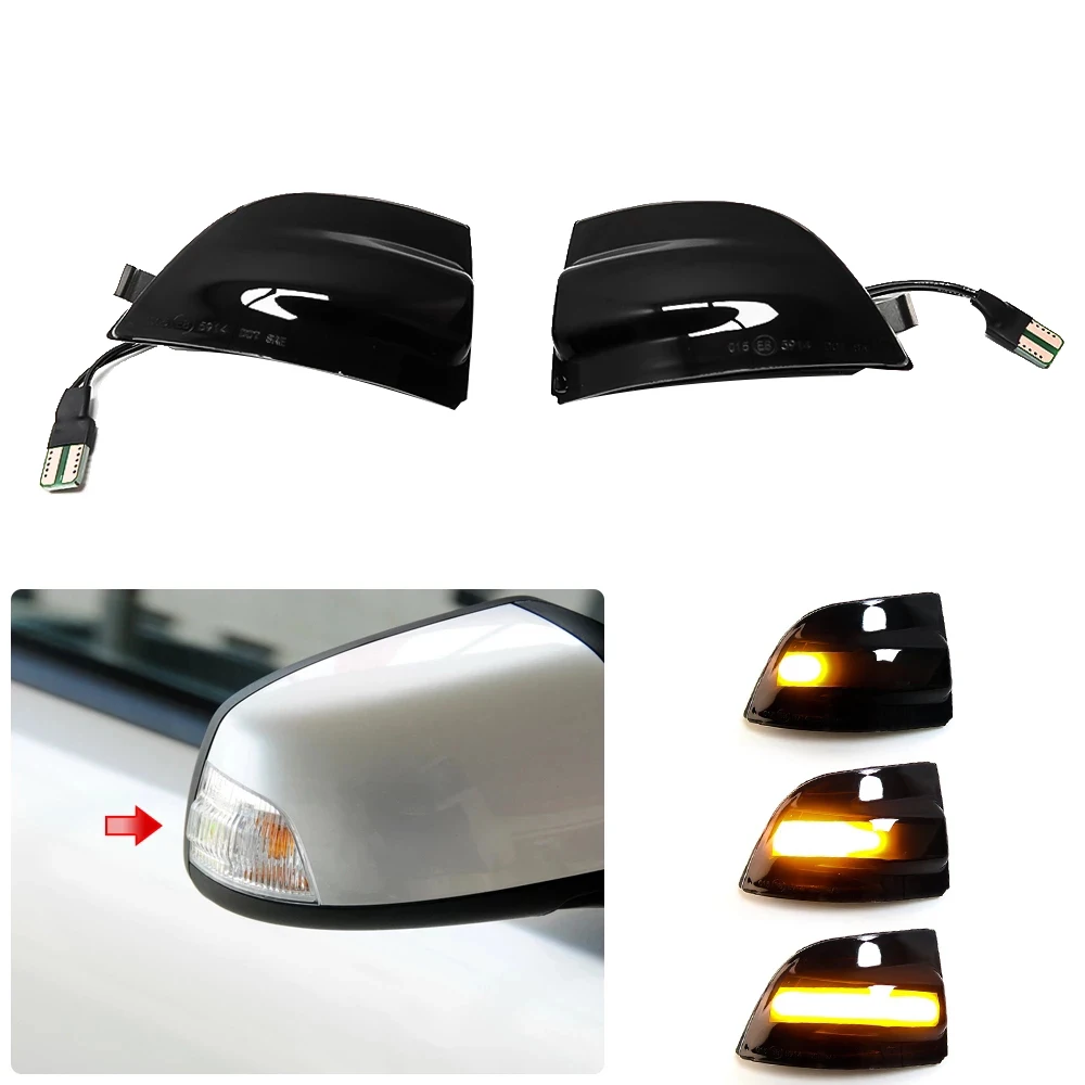 

Hot s LED Dynamic Mirror Indicator Light Rearview Mirror Turn Signal for Ford Focus 2 MK2 2004 - 2008 C-