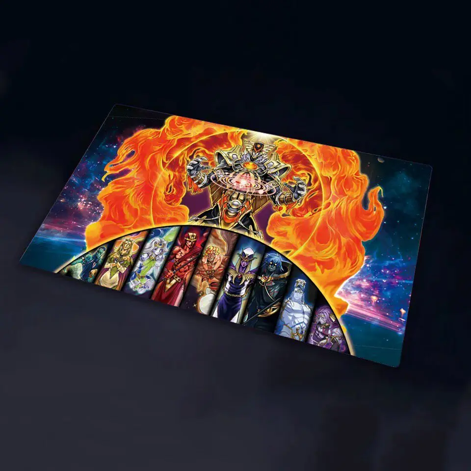 600x350mm Yu-Gi-Oh! The Agent Deck Playmat Hyperion The Agent of Creation Earth The Agent of Mystery Rubber Board Game Card Mat