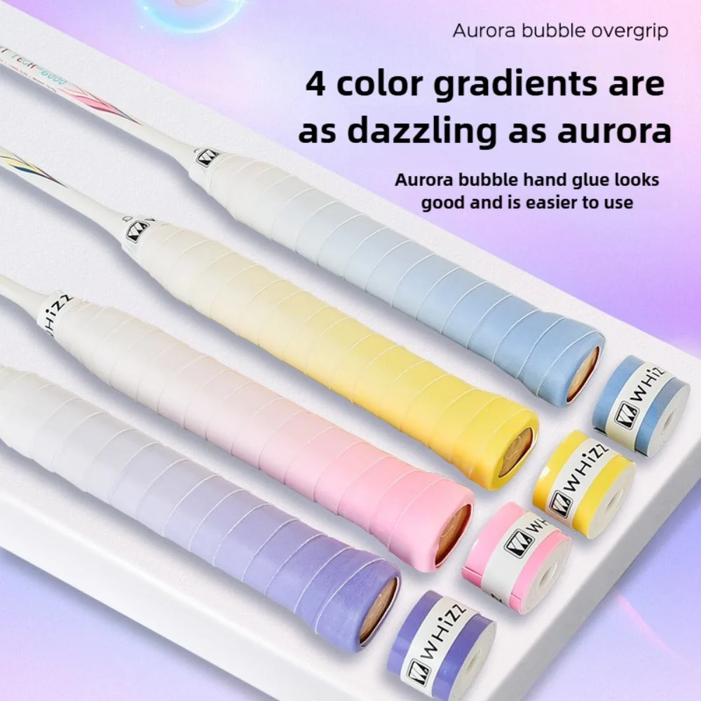 High Quality Aurora Bubble Grip Tape Shockproof Non Slip Comfortable Sweat Absorbent Breathable Badminton Tennis Wrap
