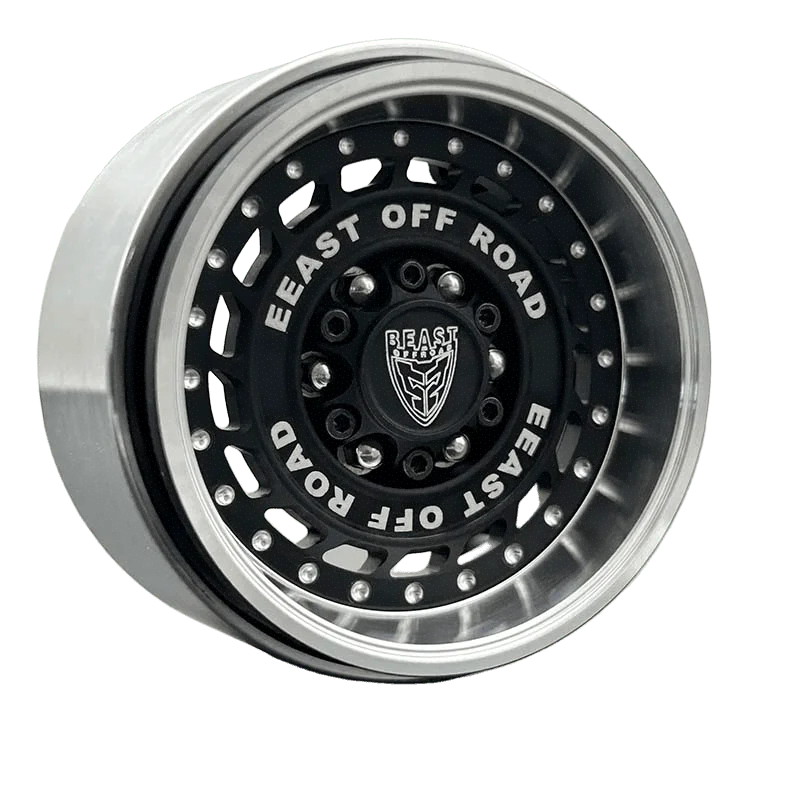 4 قطعة CNC سبائك الألومنيوم 1.9/2.2in Beadlock عجلة ريم ل 1/10 RC الزاحف سيارة محوري SCX10 90046 TRX4 المدافع VP H10 Yikong جيب