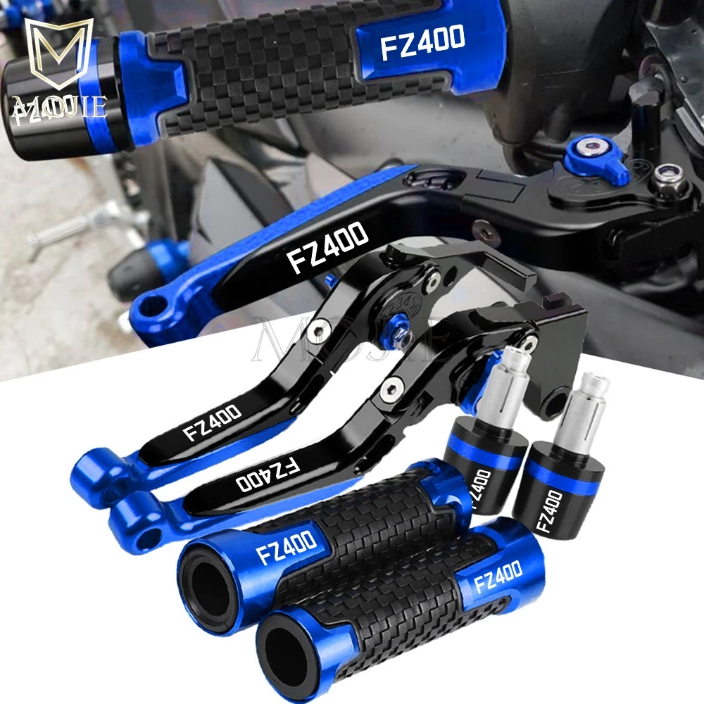 Motorcycle CNC Aluminum Handlebar Grips Ends Folding Brake Clutch Levers FOR YAMAHA FZ400 FZ400R FZ 400 Fazer 1986 1987 1988