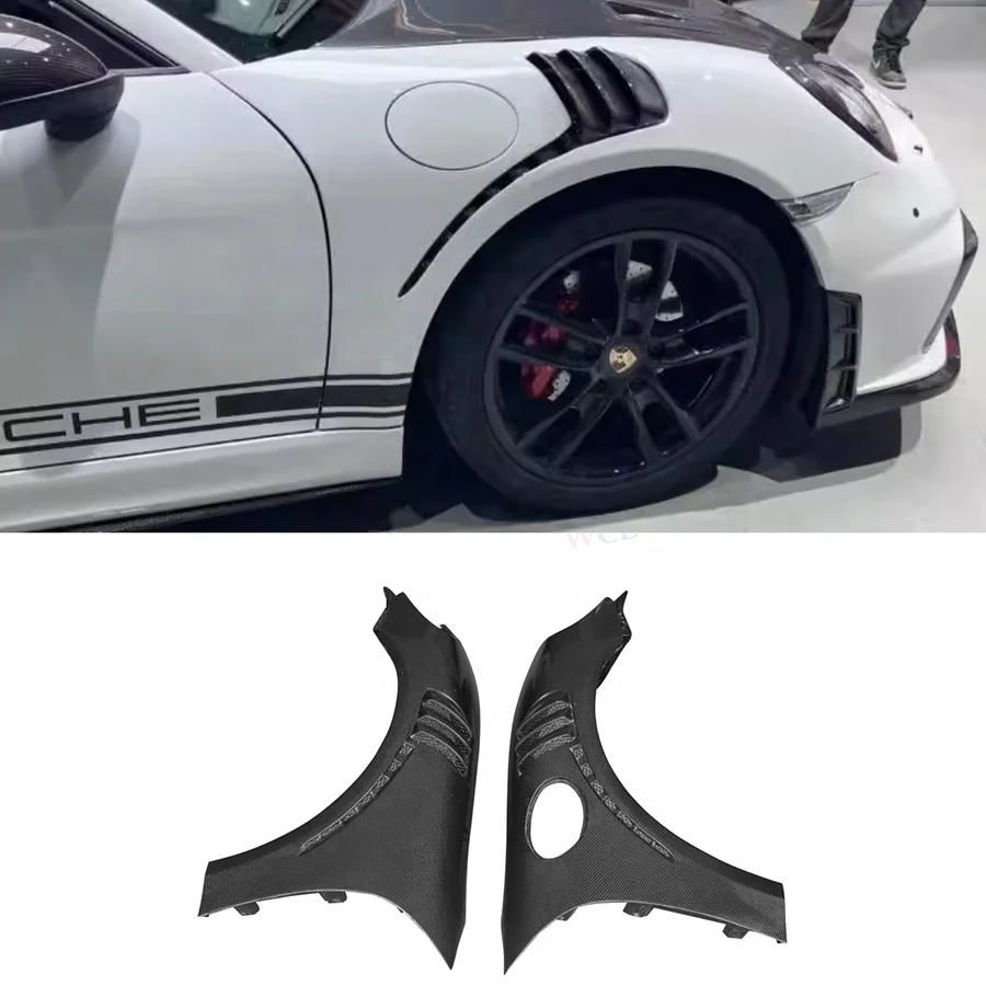 

High Quality GT- 4RS Style Carbon Fiber Front Fender for Porsche 718 981 Boxster Cayman Side Fender Good Fitment
