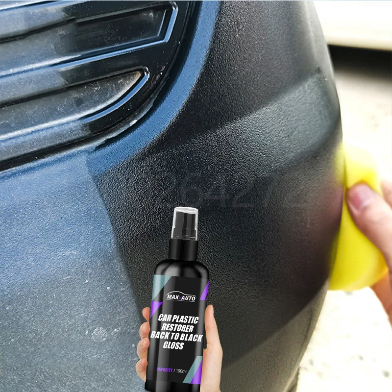 Auto-Kunststoff-Restaurator, zurück zu schwarz, glänzende, langlebige Produkte, Kunststoff-Leder, Auto-Leder-Renovator-Reinigungspolitur