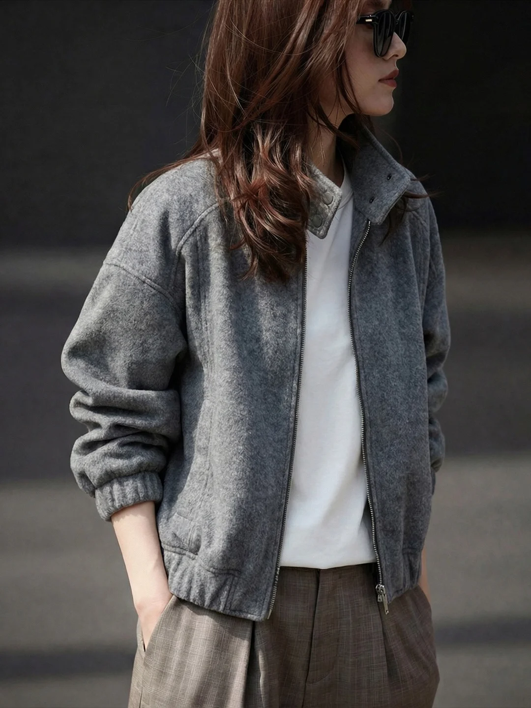 

Весна 2026: Новинка! Женский кардиган-худи на молнии с длинным рукавом, премиум-класса, в корейском стиле, вязаный, свободного кроя, дышащий, приятный к телу.