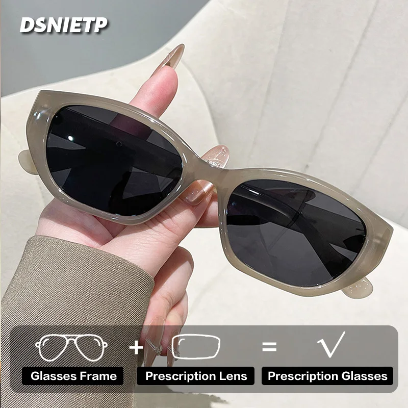 ISLINO Fashion Square Sunglasses Prescription Glasses Progressive Reading Glasses Women Myopia UV400 Polarized Diopter Eyewear
