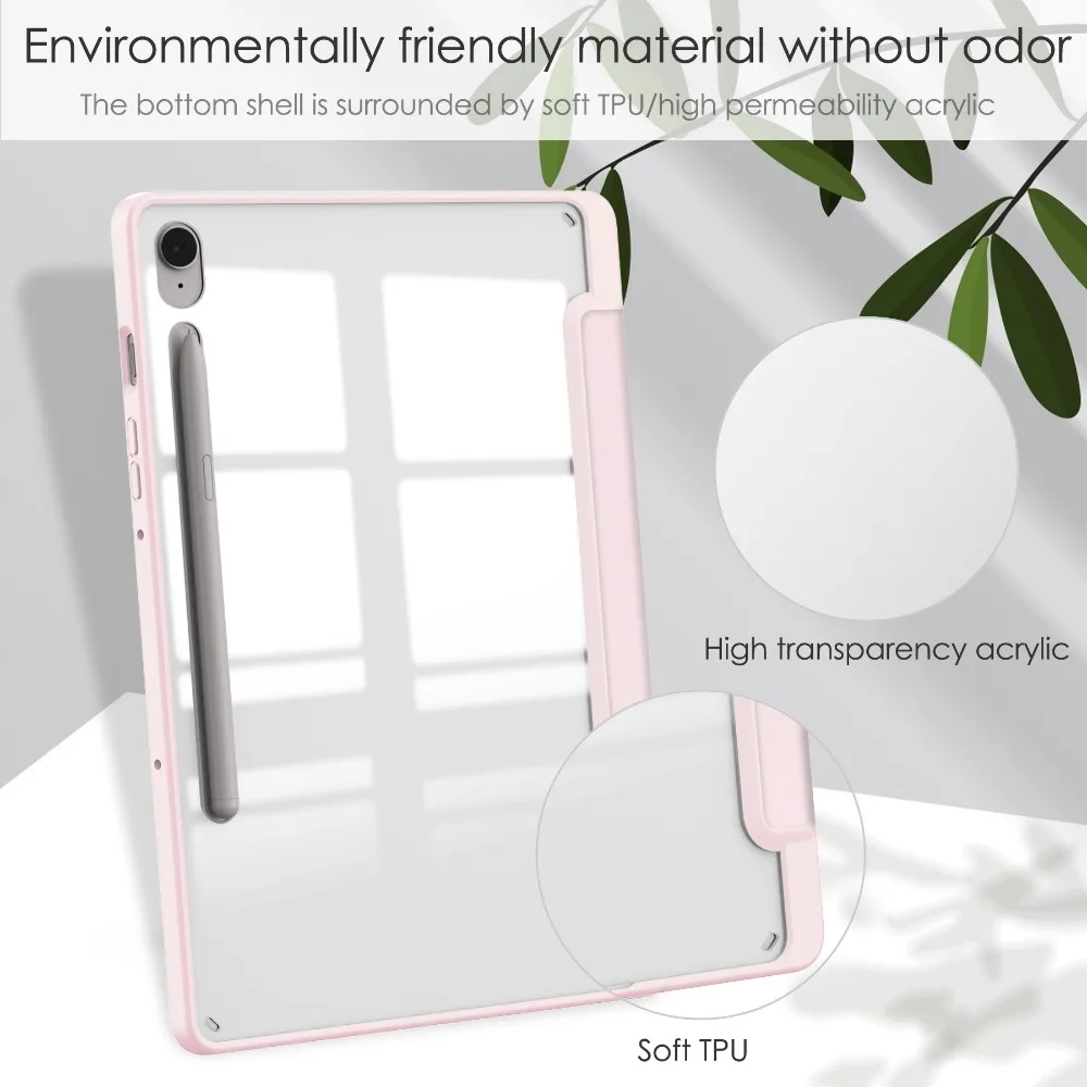 For Samsung Galaxy Tab S10 FE 2025 SM-X520 X526B With Pencil Holder Case For Galaxy Tab S10 FE / S9 FE 10.9 inch Tablet Cover