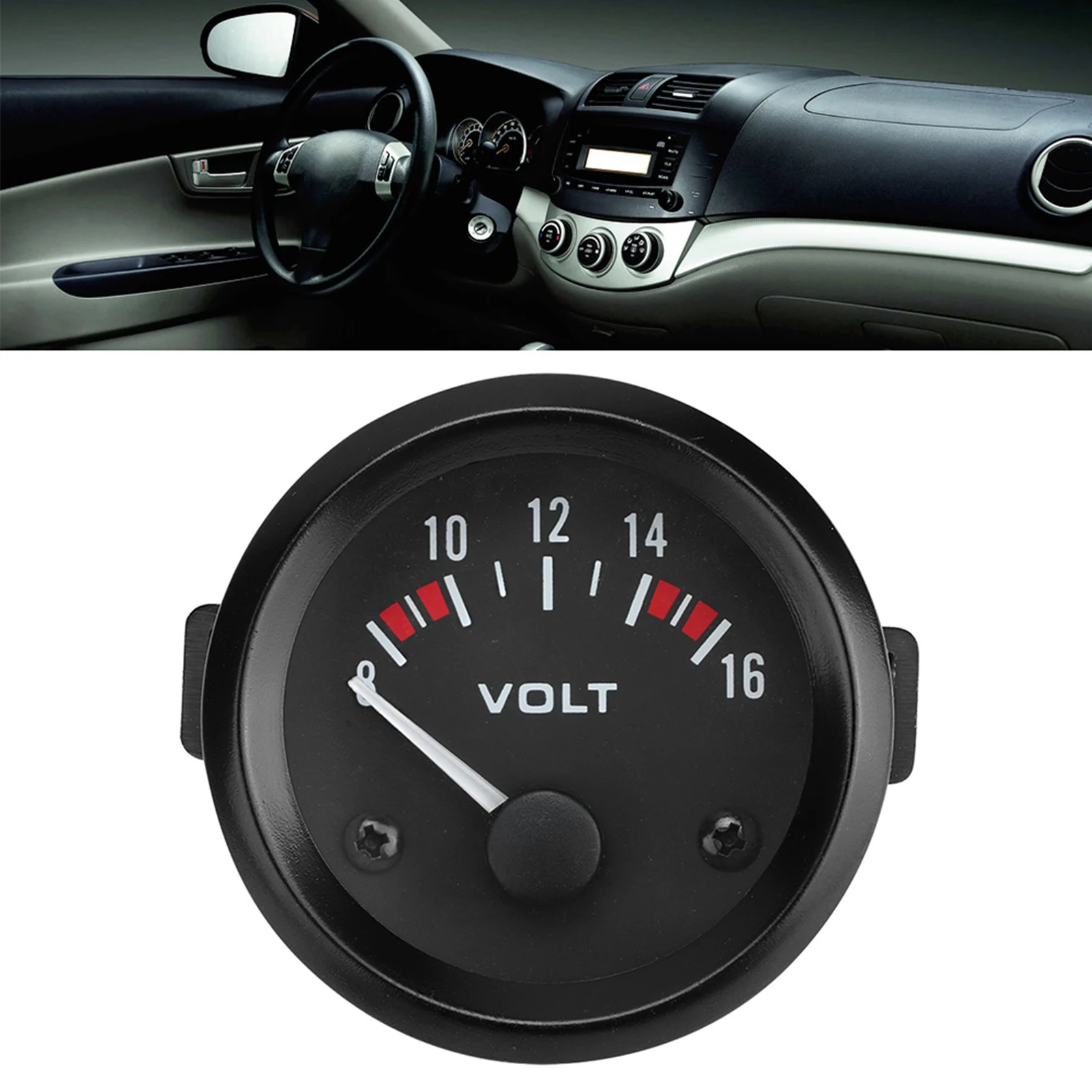 

12V Car Voltmeter 2mm/2in Voltage Meter High sensitivity Voltage Tester