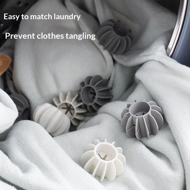 Reusable Plastic Anti Tangling Laundry Balls Effective Clothes Cleaning Detergent Dispersion Washing Machine Helper Ball