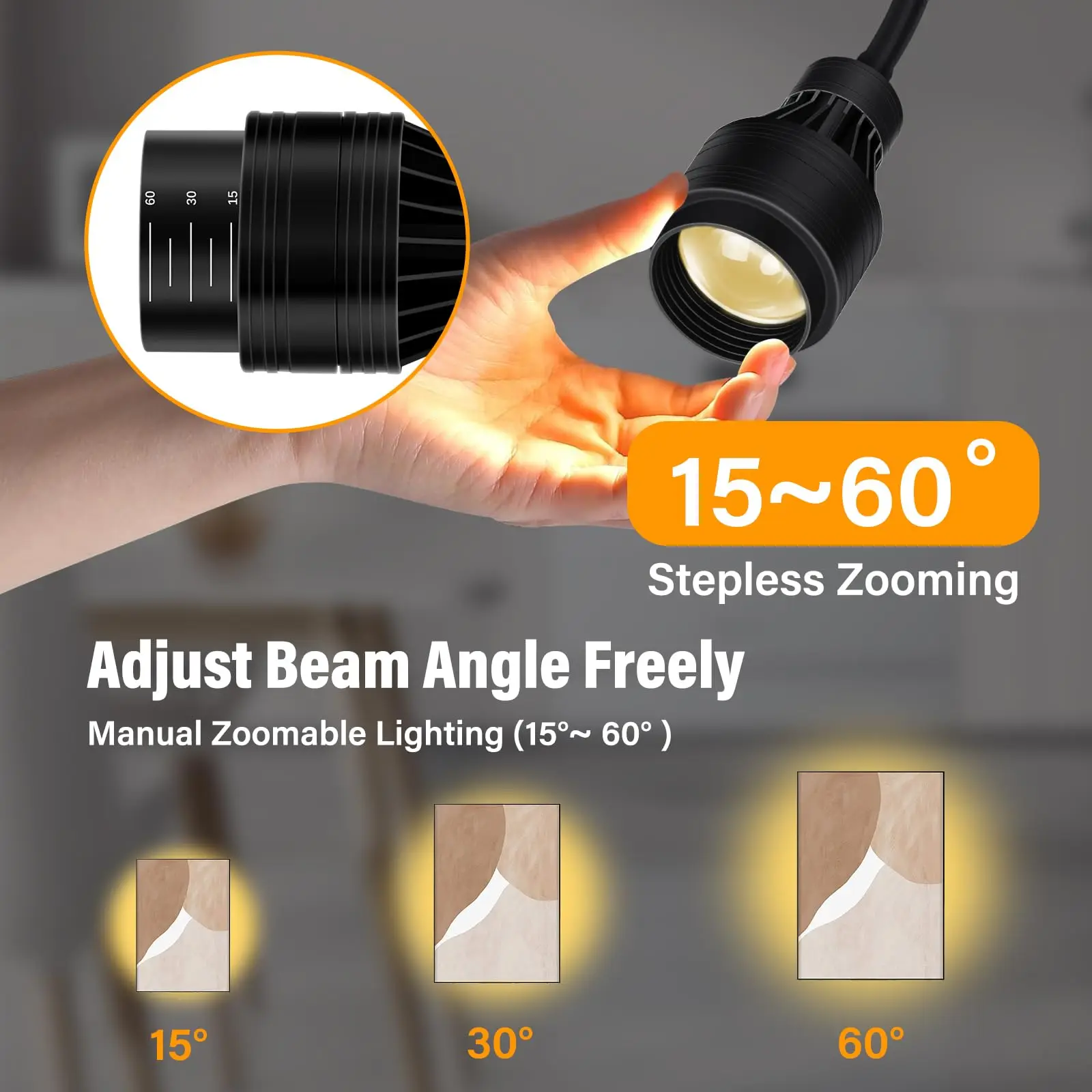 LED Stage Spot Light 6X20W Beam Manual Zoom Wash Bar White Color Indoor Dmx512 for DJ Disco Party Home Club LiveConcert Church