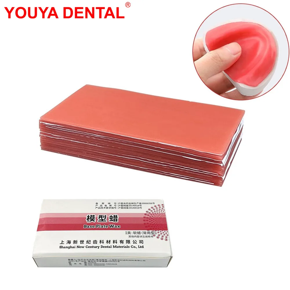 

Dentistry Base Plate Wax New Dental Lab Wax Sheet Red Dentist Auxiliary Material For False Teeth Disposable Materials Consumable