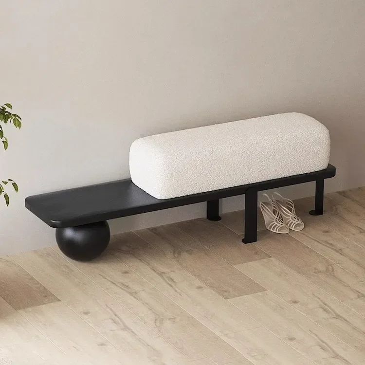 

Nordic shoe changing , seat creative home sofa bedside , fitting room, long , shoe at the door