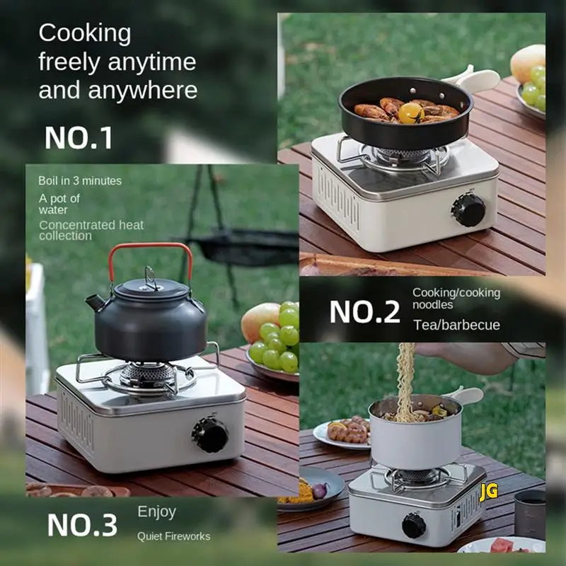 

Outdoor Camping Cooking Gas Stove Strong Trips Burner Grill Super Light Travel Supplies Cooking Utensils