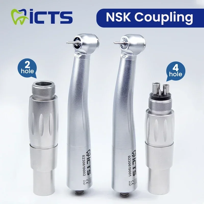 

High-speed Air Turbine LED Handpieces for NSK Coupling with Triple Water Spray, Low Noise, Long Standby Time, Push Button Design