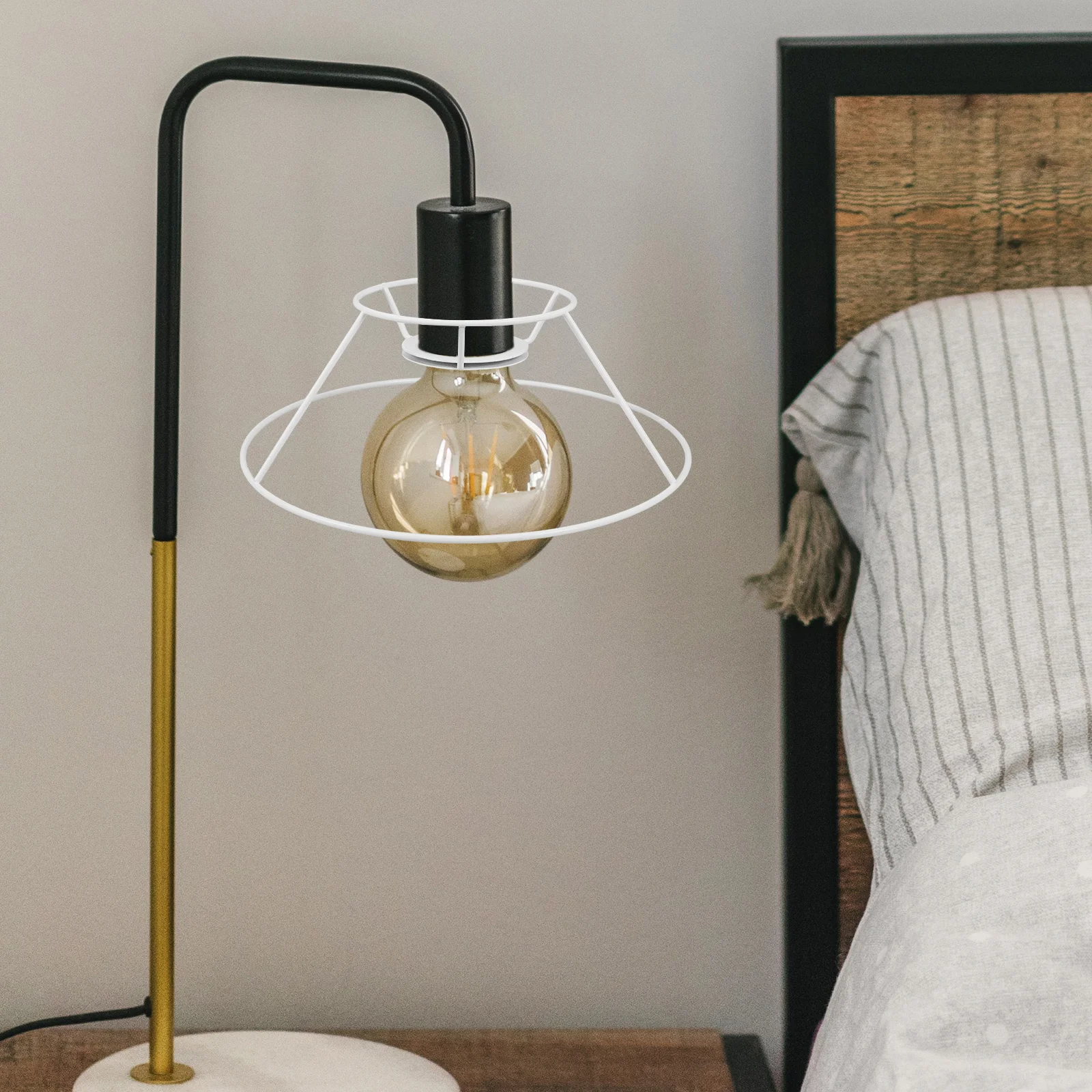 

DIY Iron Lampshade Frame for Table Desk Floor Lamps Lamp Shade Accessories Wire Lampshade Replacement Lamp Repair Parts