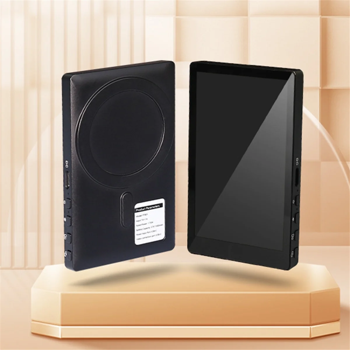 PT001 Display magnetico per telefono selfie per telefono Fotocamera posteriore Selfie Vlog Monitor live per telefoni IPhone Android