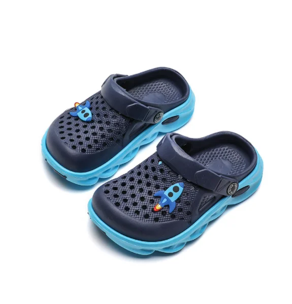 2022 Ltolo Children Girl Boy Mules Clogs Kids Summer Crock candy Garden Beach Slippers Cave Hole Baby Shoes For Girls Boys 24-35