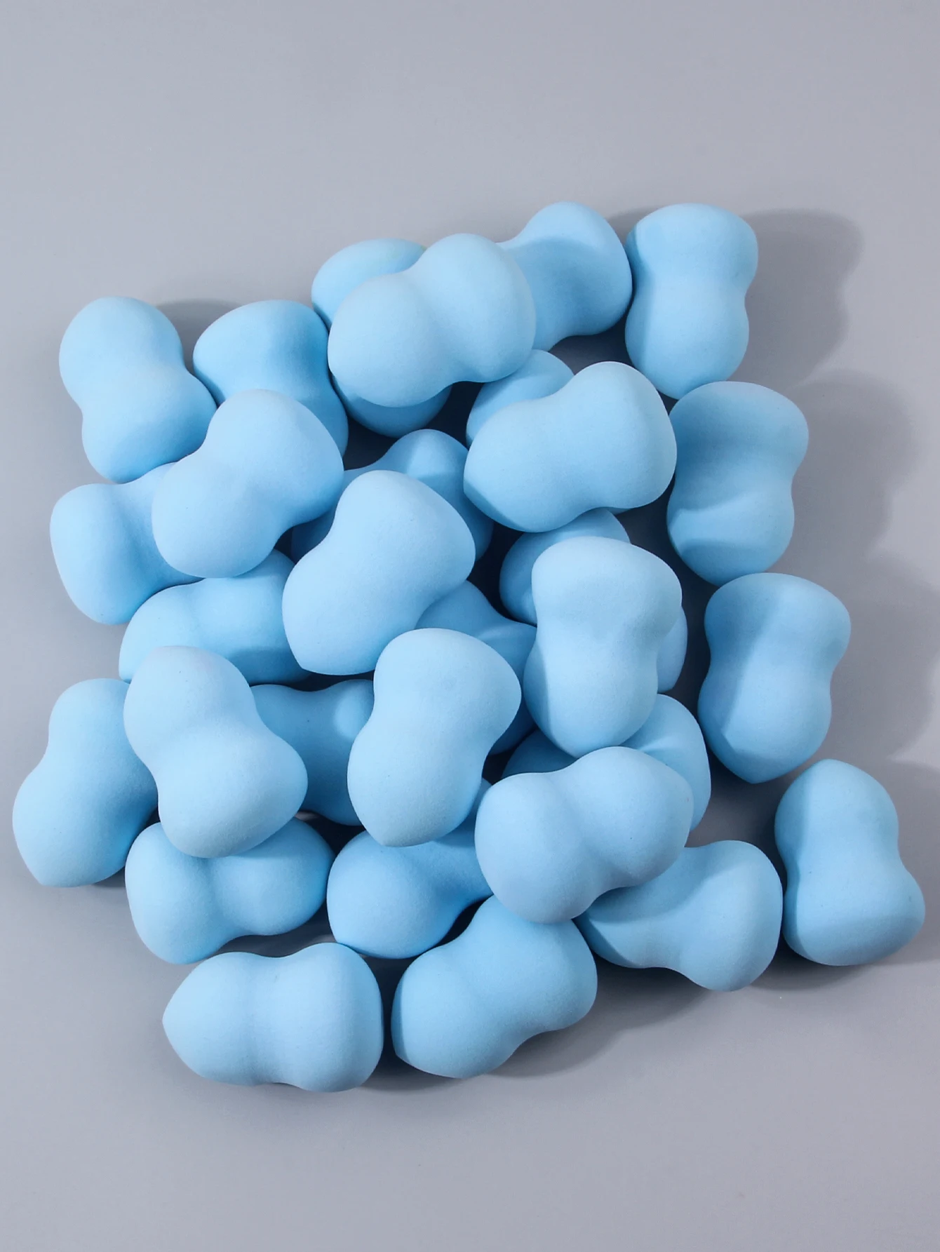 30Pcs Makeup Beauty Tools Set for Face, Large Sky Blue Makeup Sponge, Soft Sponge Puff,Friendly Face Cosmetic Applicators