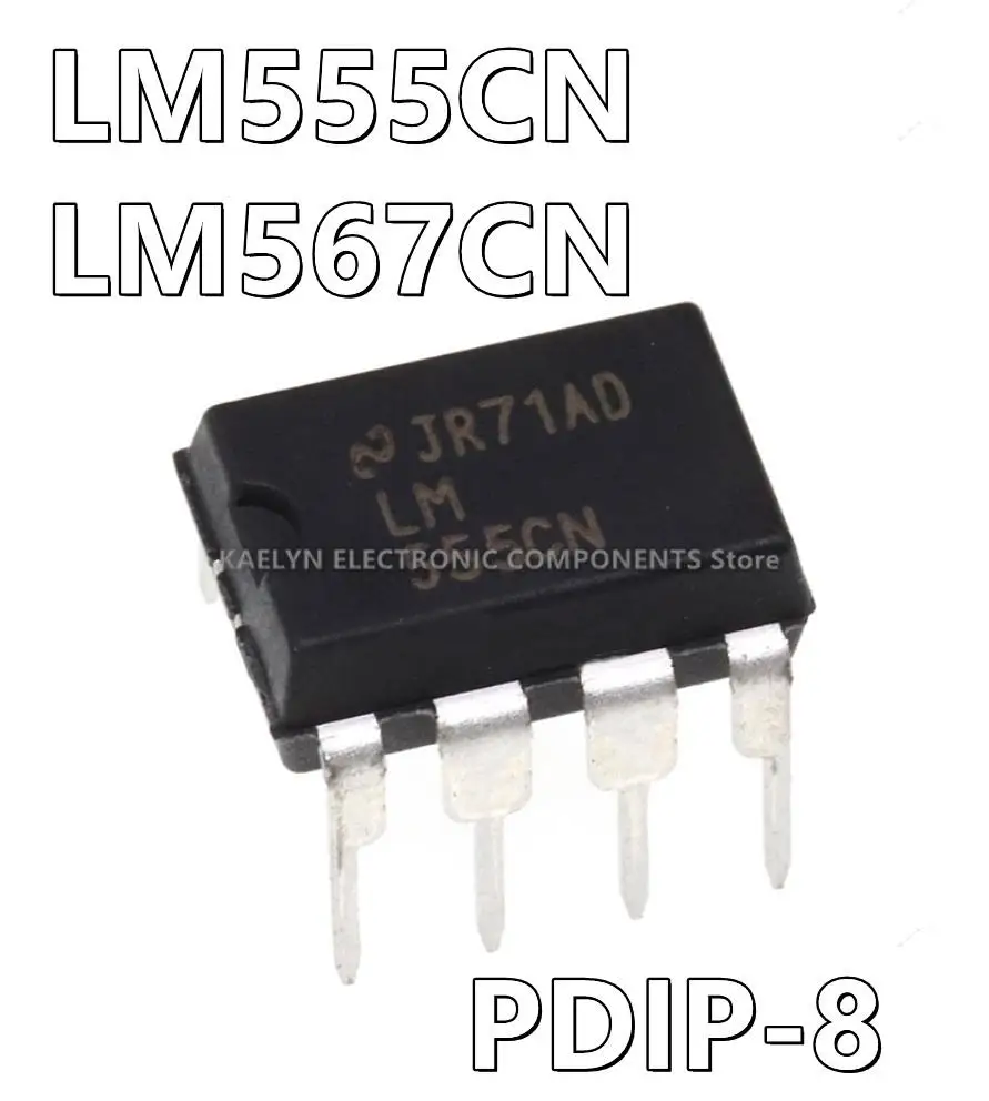 10Pcs/lot LM555CN 555CN LM567CN 567CN 555 Type, Timer/Oscillator (Single) IC 8-DIP