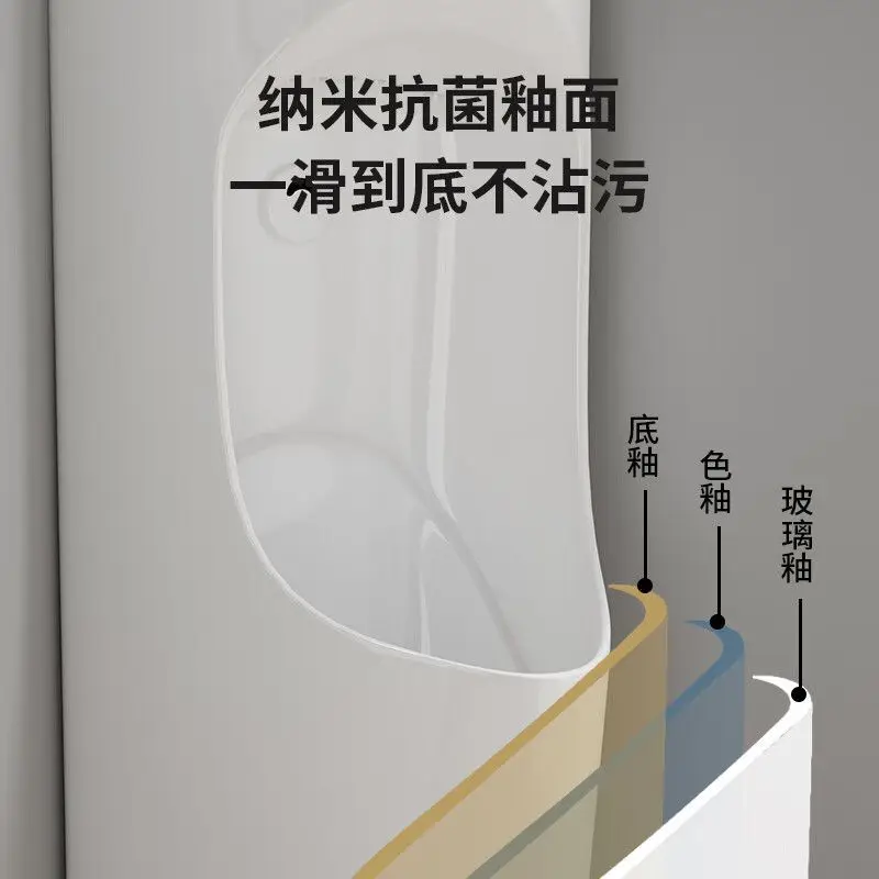 حوض غسيل زاوية، مبولة تدفق الحث، صنبور متكامل، مبولة منزلية مثبتة على الحائط #4