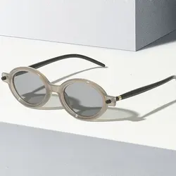 Fashion Oval Sunglasses For Men Women Retro Small Frame Punk Eyewear Luxury Brand Designer Women's Sun Glasses