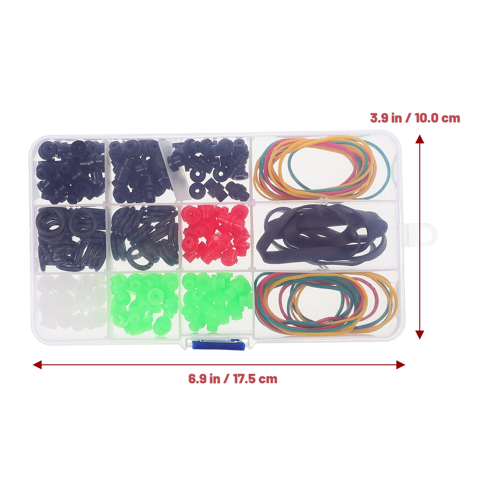 مجموعة أشرطة مطاطية شديدة التحمل مكونة من 270 قطعة مع دعم وسادة دبوس لمجموعة أدوات العمل المضادة للاهتزاز #5