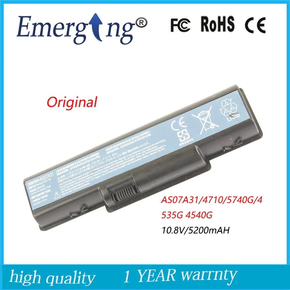 

11.1V 4400mah Original New Laptop Battery for Acer 4710g 4740g 4930g AS07A41 4710 AS07A31 AS07A32 AS07A41 AS07A42