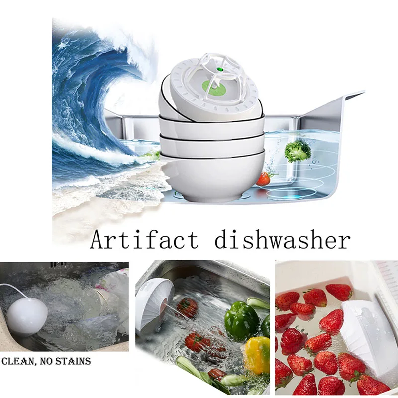 Multi-function USB Mini Washing Dishes Machine High Pressure  Dishwasher Cleaner Multi-Functional USB Mini High Pressure