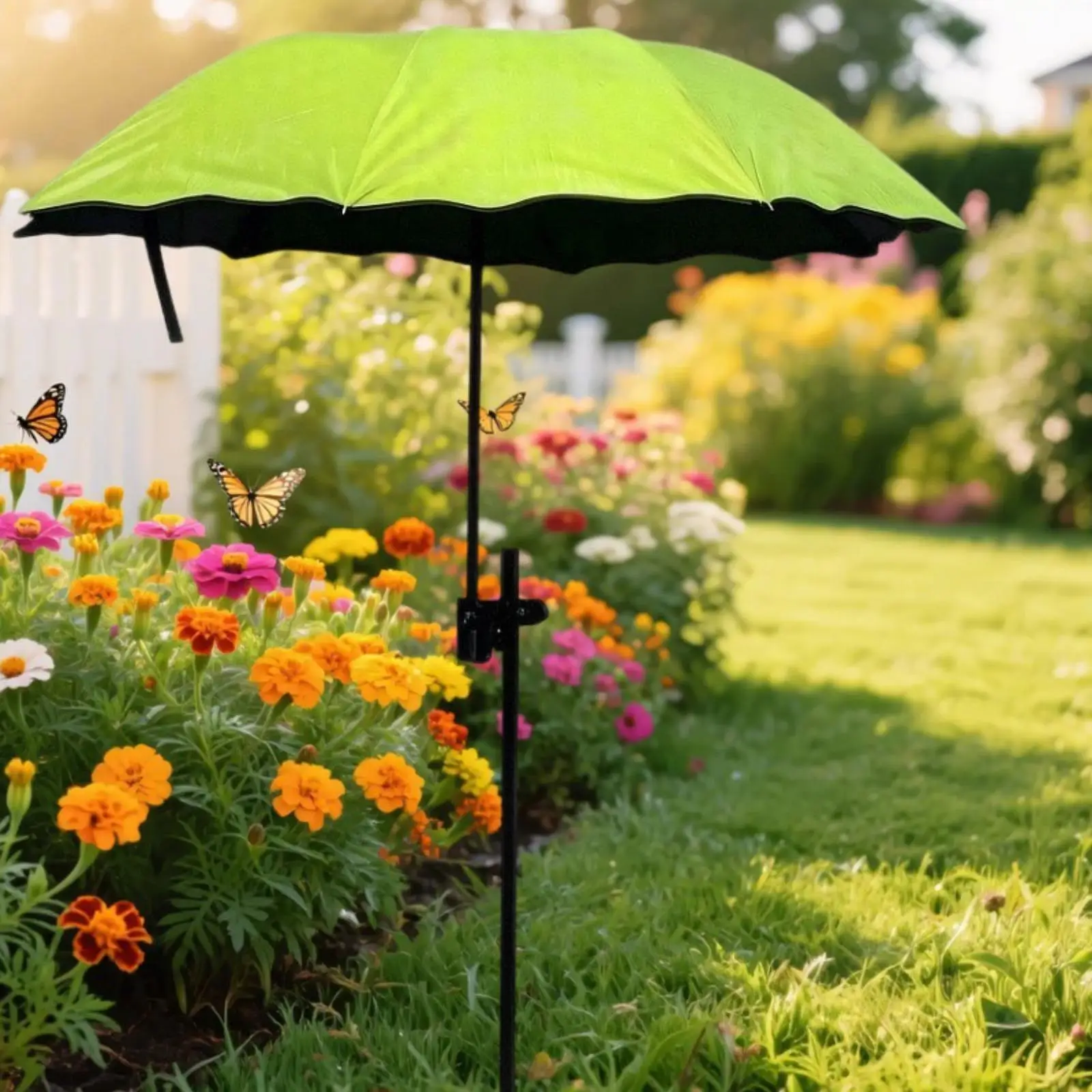 Sun Protection Plant Parasol Weatherproof Shade Umbrella for Yard Beach Garden Bed Balcony Potted