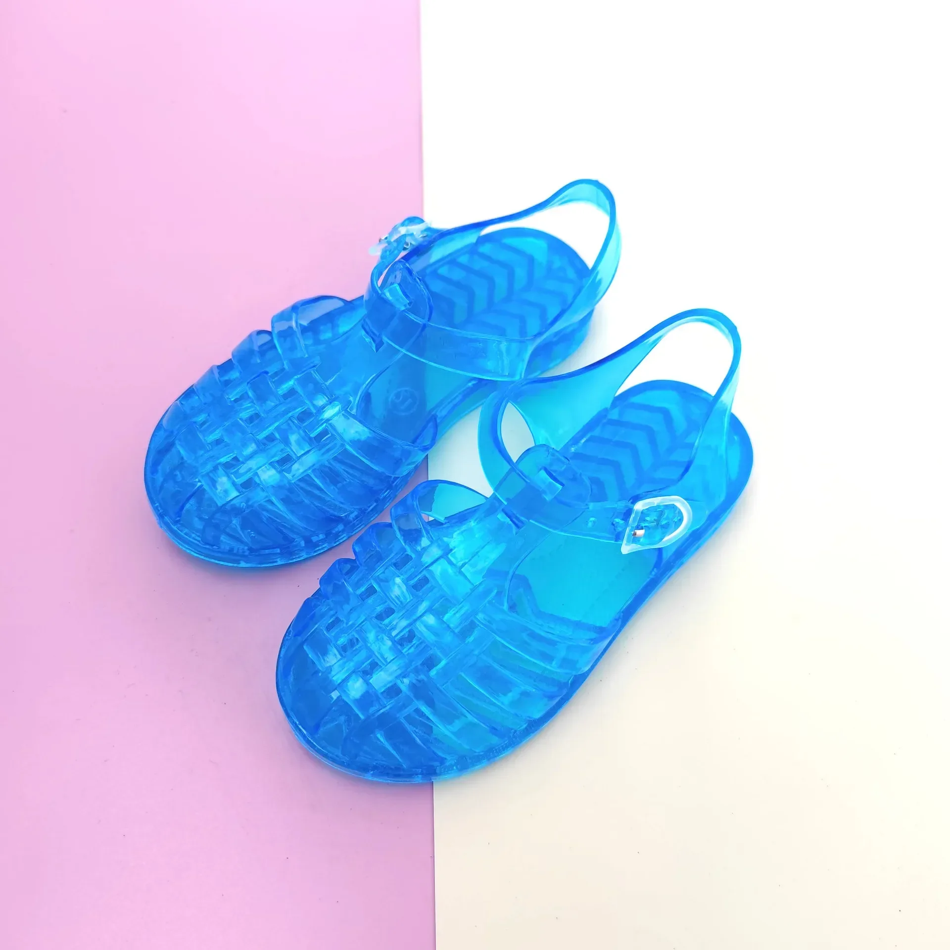 Kids Sandal Summer New Fashion Princess Crystal Shoes Baby Children Jelly Glitter Shoes Girl Roman Beach Sandals Toddler Slipper