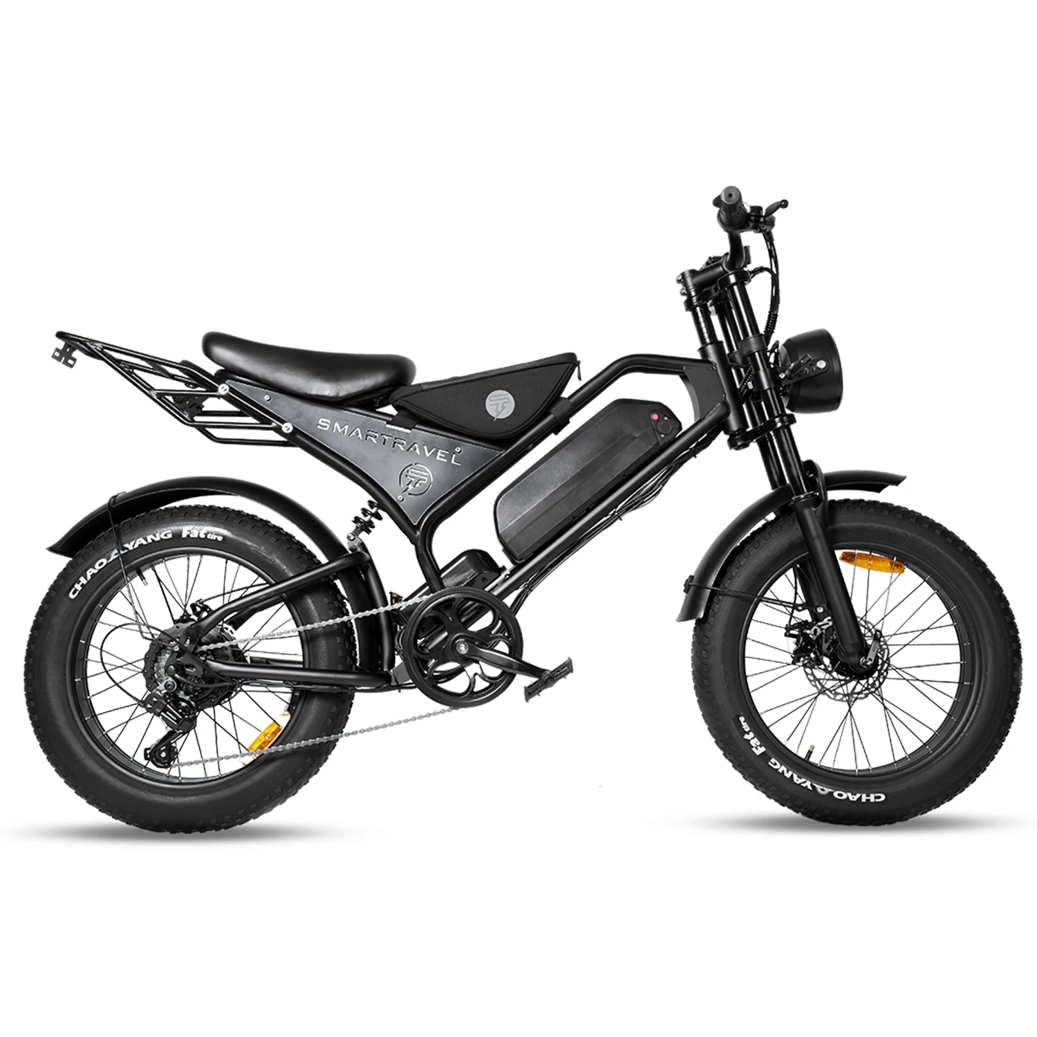 20 Inch Fat Tire Electric Bike, 500W 1000W Motor, Shimano Shifting, Front Fork Suspension, Mechanical Disc Brake, Commuter E-Bike for Adults view 6