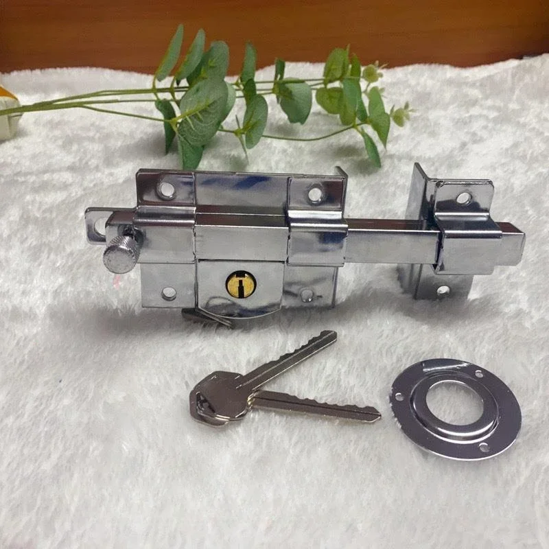 Stainless steel spring latch door buckle indoor garden fence door iron door latch lock