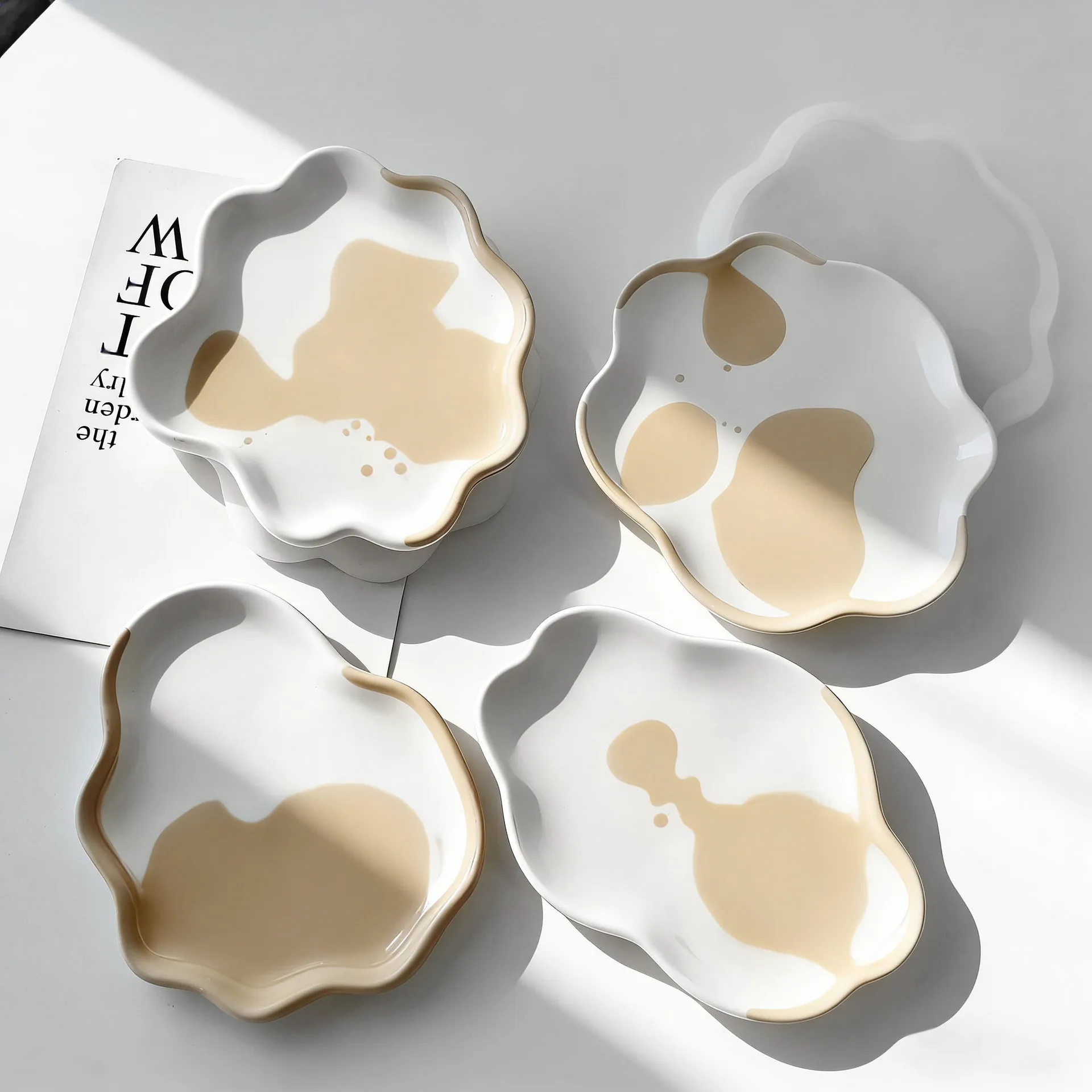 Shell Dish Plate Silicone Mold DIY Handmade Crystal Epoxy Resin Gypsum Storage Tray Molds Home Decoration Ornament Mold