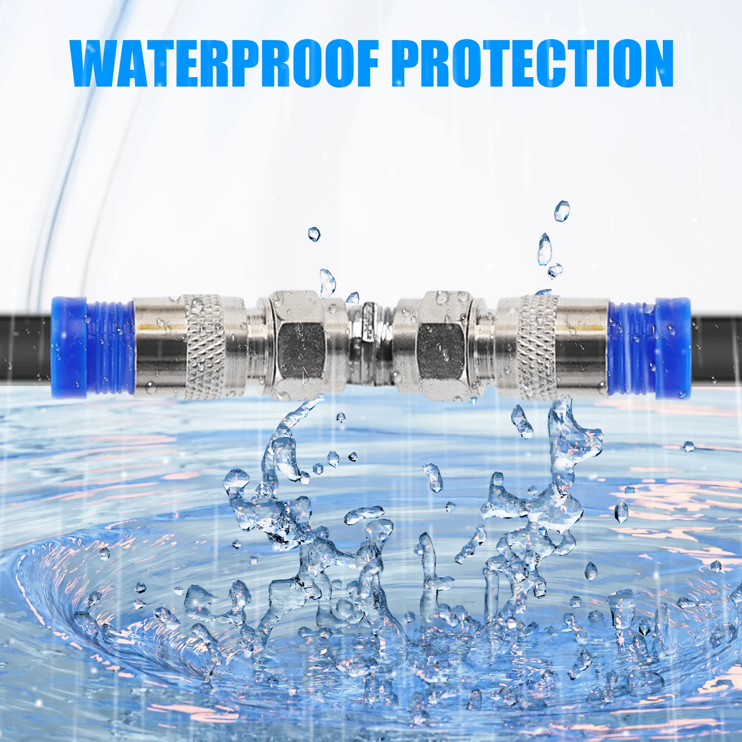 العالمي RG6 ضغط موصلات كابل محوري اتصال مقاوم للماء F ضغط موصل العقص تجريد أدوات أطقم