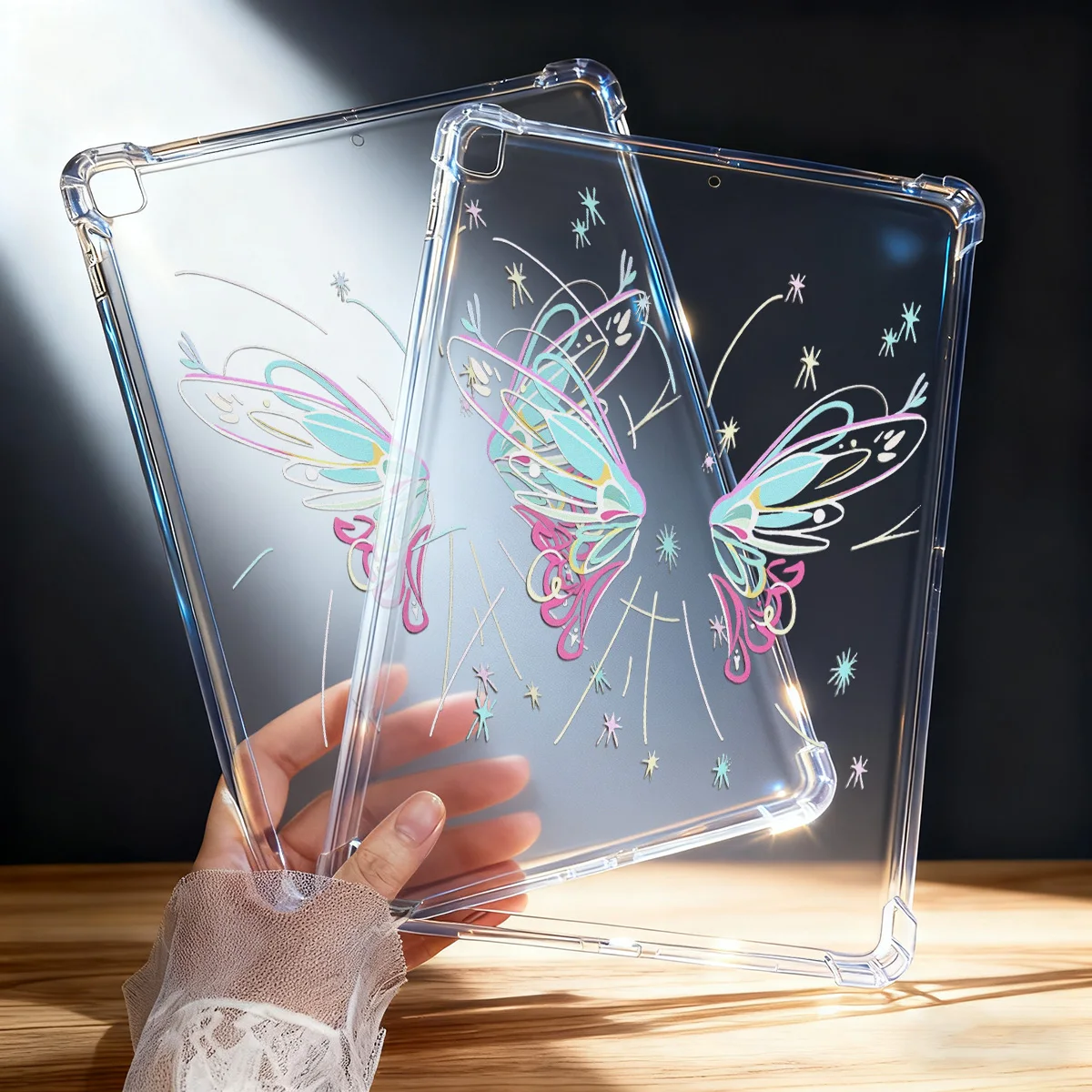 Butterfly Soft Case For iPad Pro 12.9 13 11 inch 9.7 Air 13 11 2 1 iPad 11 10.9 6 5 10.2 4 3 2 Mini 7 6 5 4 3 2 Cover Capa Funda